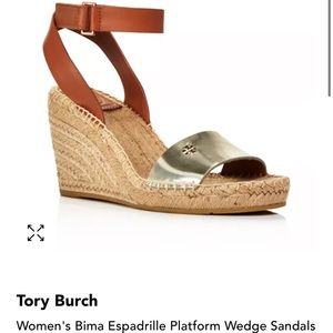 Tory Burch Bima 2 Espadrille Platform Wedge Sandal